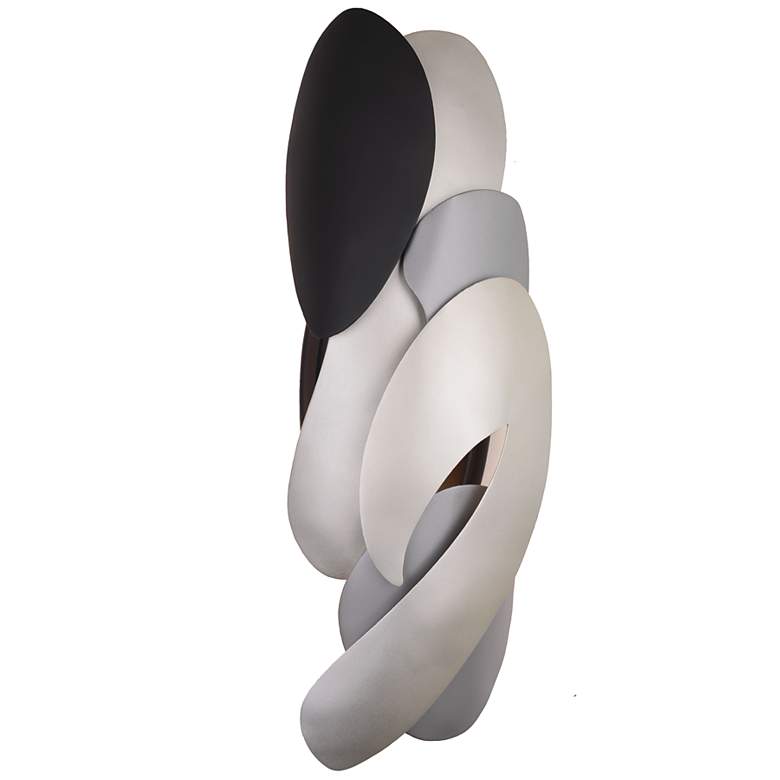 Image 2 George Kovacs Metalo Misto 2-Light Black and Midnight Wall Sconce more views