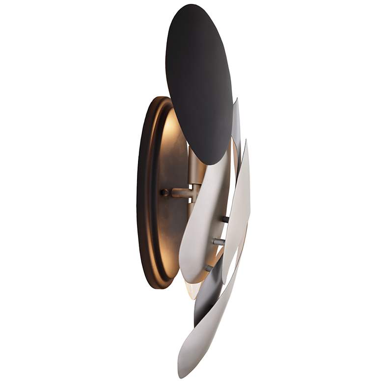 Image 3 George Kovacs Metalo Misto 2-Light Black and Midnight Wall Sconce more views