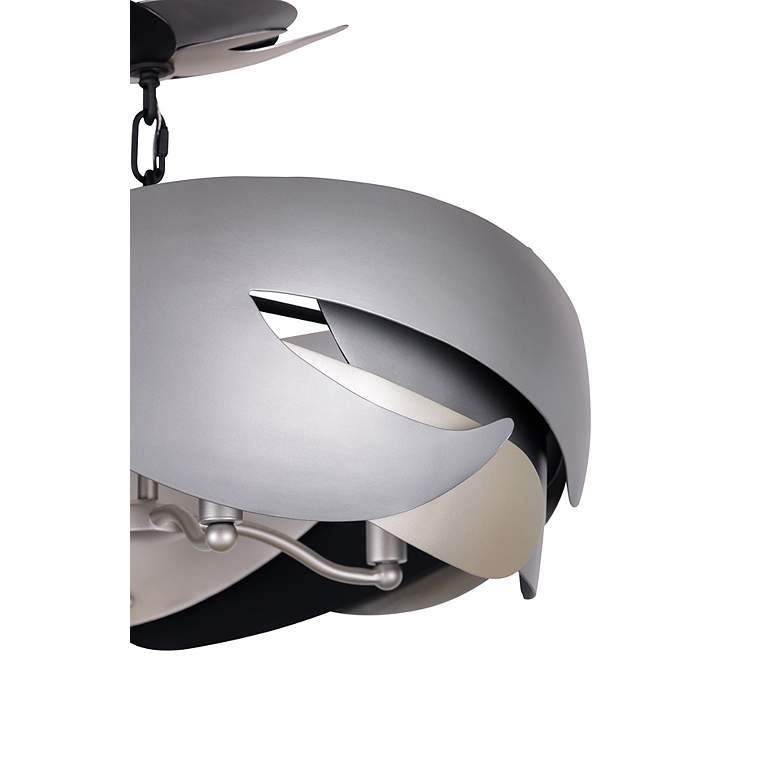 Image 4 George Kovacs Metalo Misto 4-Light Black Semi Flush Mount with Metal Shade more views