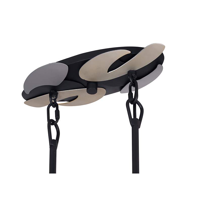Image 6 George Kovacs Metalo Misto 6-Light Black with Atlas and Island Chandelier more views