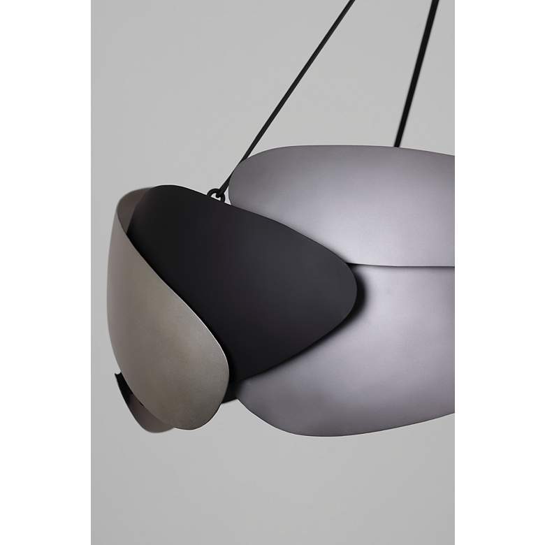Image 4 George Kovacs Metalo Misto 6-Light Black with Atlas and Midnight Pendant more views