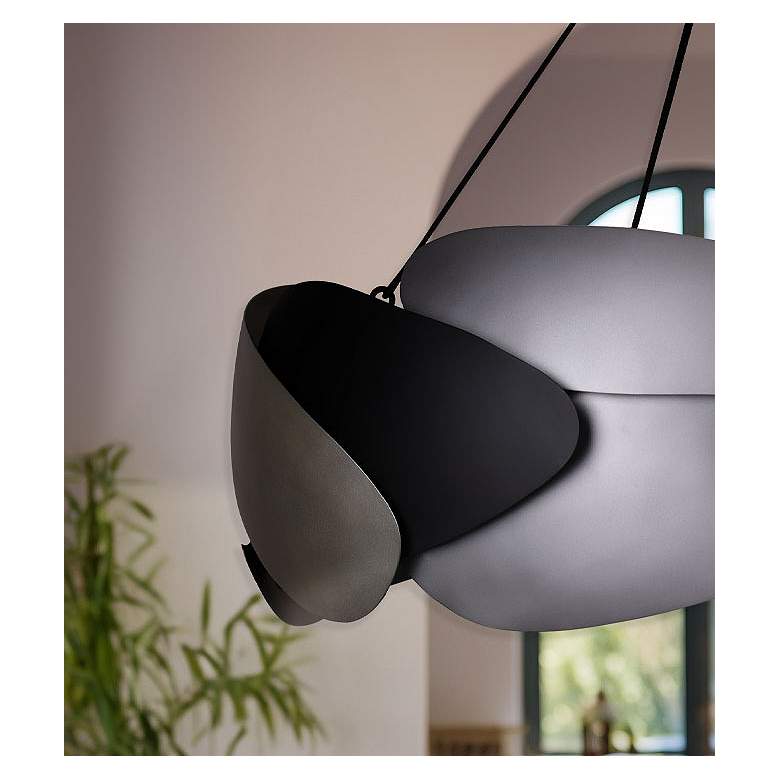 Image 7 George Kovacs Metalo Misto 6-Light Black with Atlas and Midnight Pendant more views