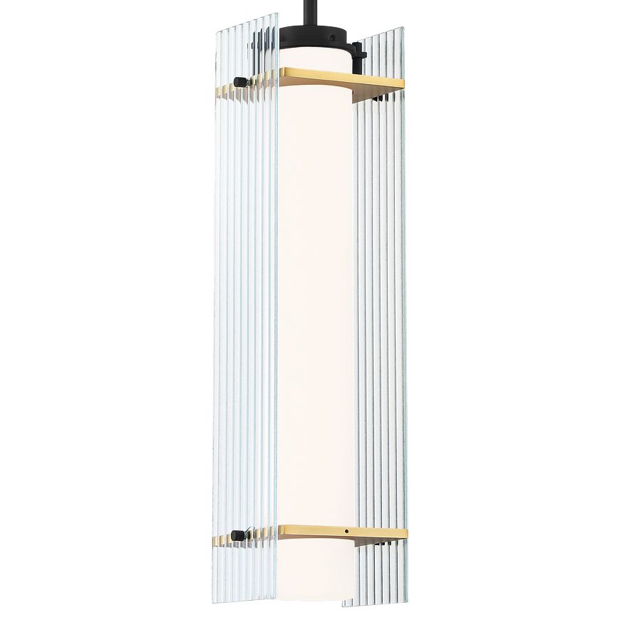 Image 3 George Kovacs MIDNIGHT GOLD - LED Sand Black and Honey Gold LIGHT PENDANT more views