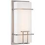 George Kovacs Modern Mission 12" High Nickel LED Wall Sconce
