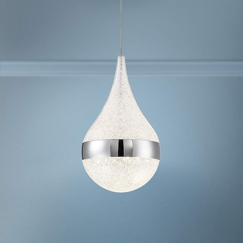 Image 1 George Kovacs Moonshot 4 3/4"W Chrome LED Mini Pendant Light