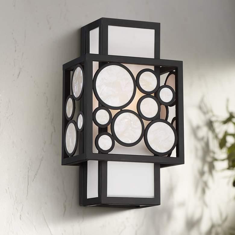 Image 1 George Kovacs Mosaic 8" Wide Oil Rubbed Bronze Bath Light