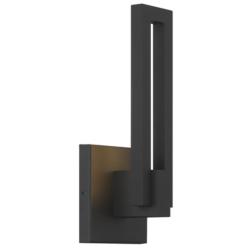 George Kovacs Music LED Sand Black Outdoor Wall Sconce