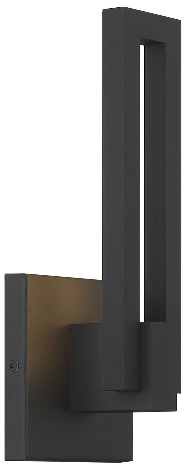 George Kovacs Music LED Sand Black Outdoor Wall Sconce