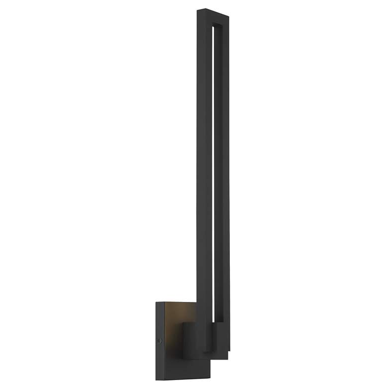 Image 1 George Kovacs Music LED Sand Black Outdoor Wall Sconce