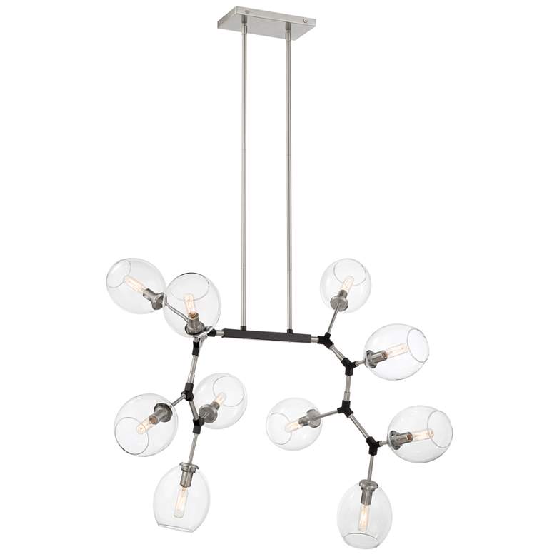 Image 1 George Kovacs Nexpo 10-Light Coal Chandelier