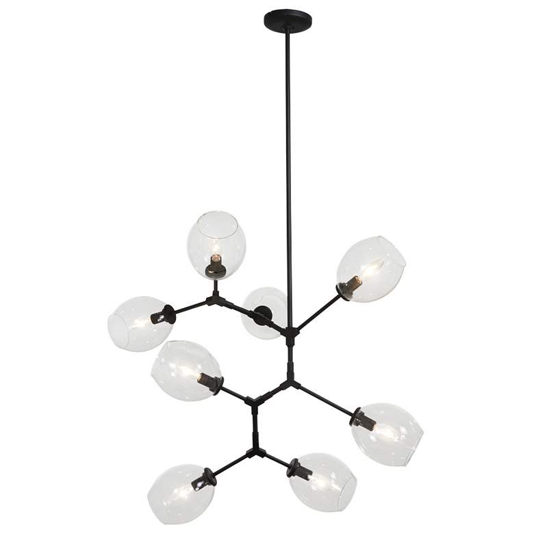 Image 1 George Kovacs Nexpo 8-Light Coal Finish Chandelier