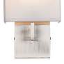 Thumbnail4 of George Kovacs Nickel 11 1/4" High Half-Shade Wall Sconce more views