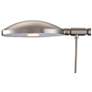 George Kovacs Nickel Reading Room LED Modern Plug-In Swing Arm Wall Lamp