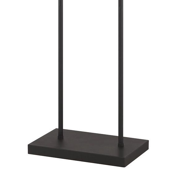 Image 3 George Kovacs Noho 2-Light Brushed Nickel and Sand Black Floor Lamp more views