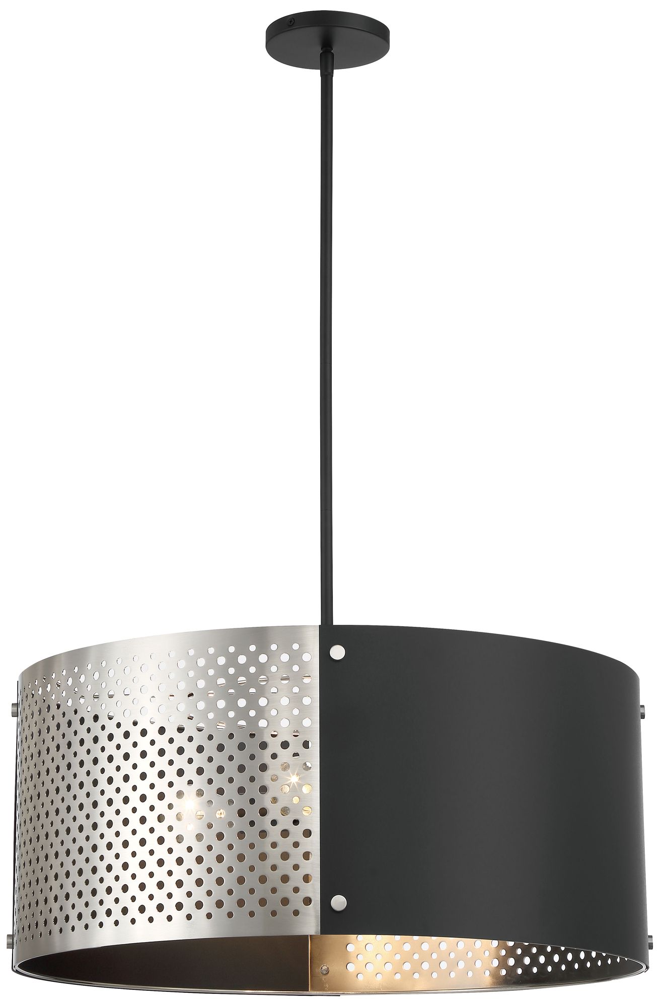 George Kovacs Noho 4-Light Brushed Nickel and Sand Black Pendant