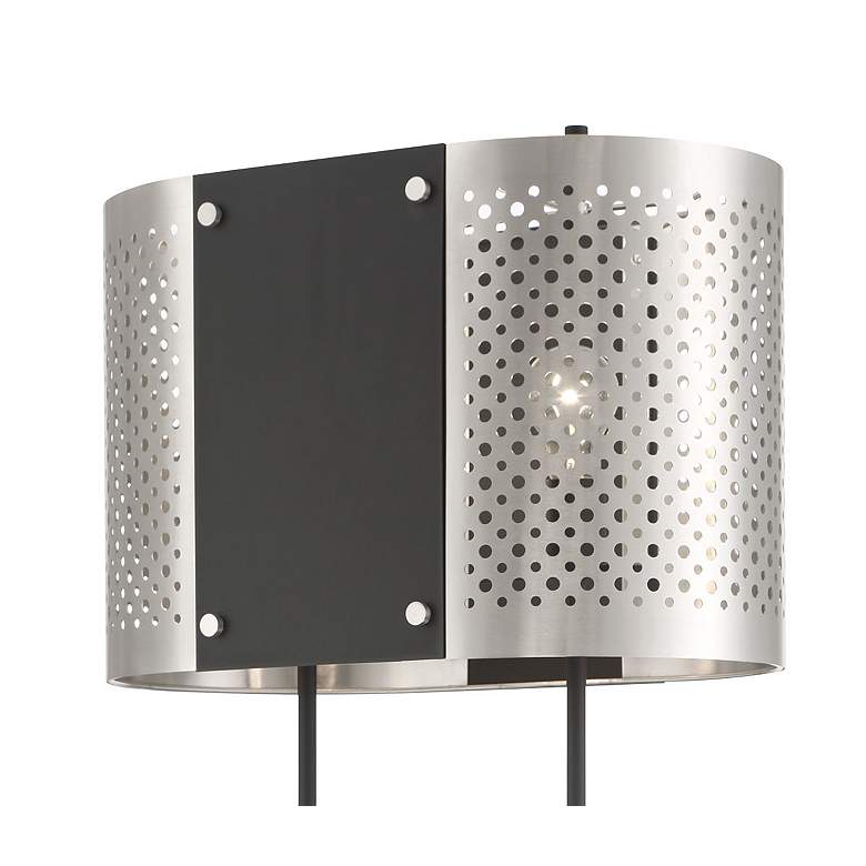 Image 2 George Kovacs Noho Coal and Brushed Nickel Table Lamp w/ USB more views