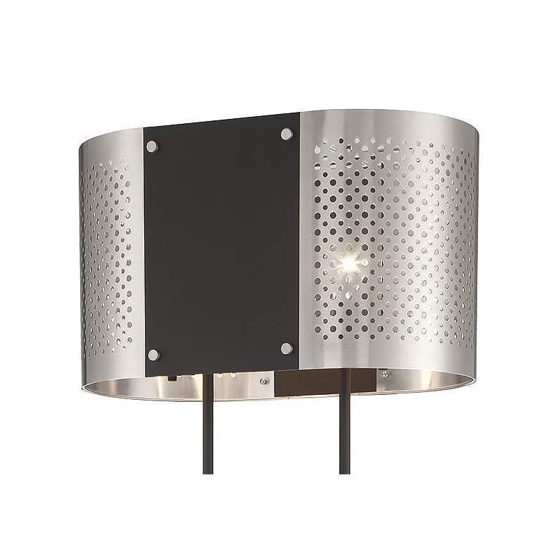Image 2 George Kovacs Noho Sand Coal and Brushed Nickel Floor Lamp more views