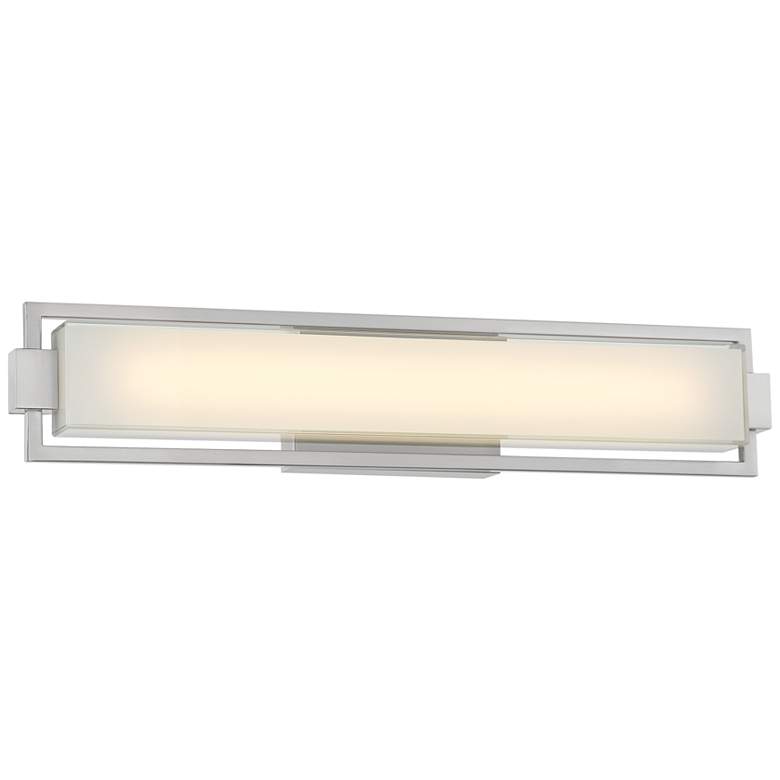 Image 1 George Kovacs Opening Act 24 inch Wide Brushed Nickel LED Bath Light