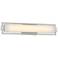 George Kovacs Opening Act 24" Wide Brushed Nickel LED Bath Light