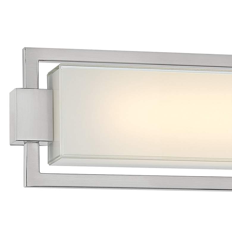 Image 2 George Kovacs Opening Act 24" Wide Brushed Nickel LED Bath Light more views