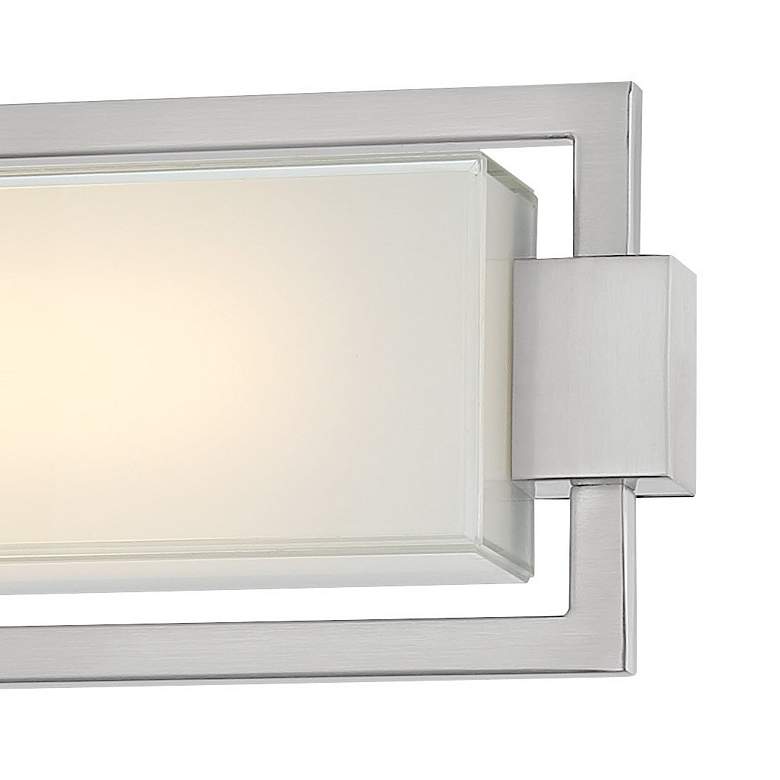 Image 3 George Kovacs Opening Act 24" Wide Brushed Nickel LED Bath Light more views