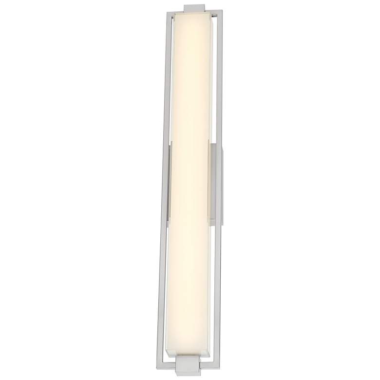 Image 4 George Kovacs Opening Act 31 1/4" Wide Brushed Nickel LED Bath Light more views