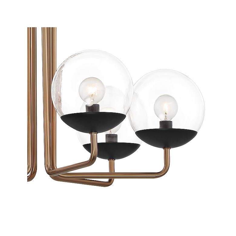 Image 3 George Kovacs Outer Limits 20" Wide Painted Bronze 6-Light Chandelier more views