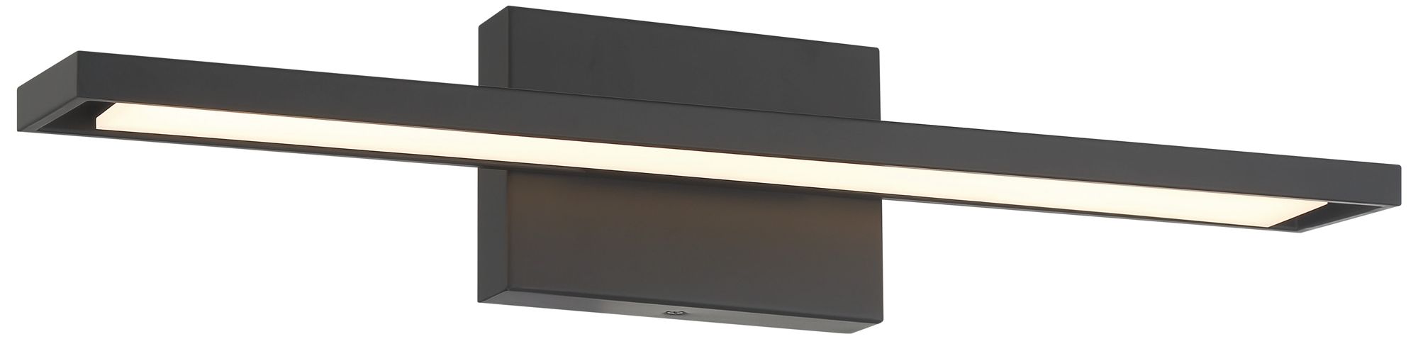 Image 6 George Kovacs Parallel 1-Light Black Vanity with Frosted Acrylic Shade more views