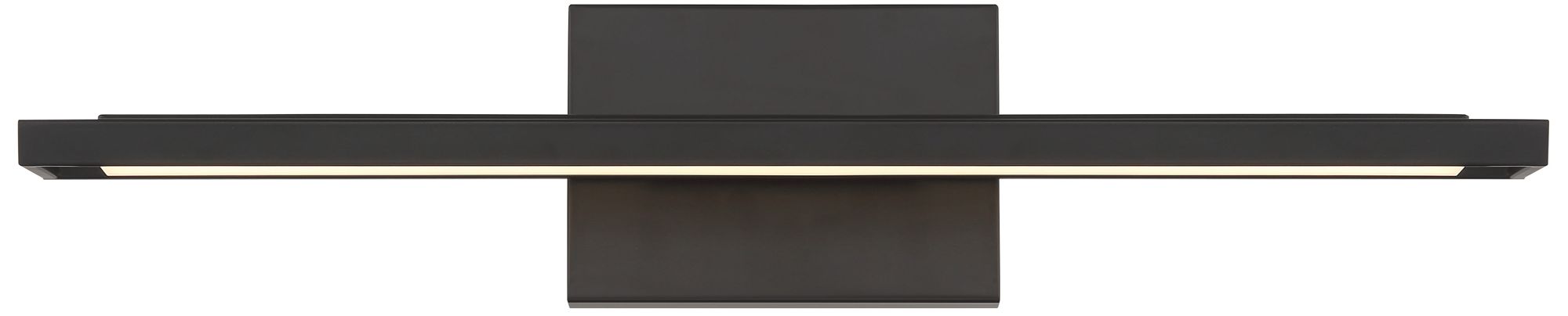 George Kovacs Parallel 1-Light Black Vanity with Frosted Acrylic Shade