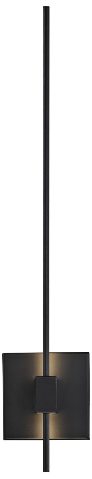 Image 2 George Kovacs Parker 1-Light LED 24.5-in Black Modern Wall Sconce