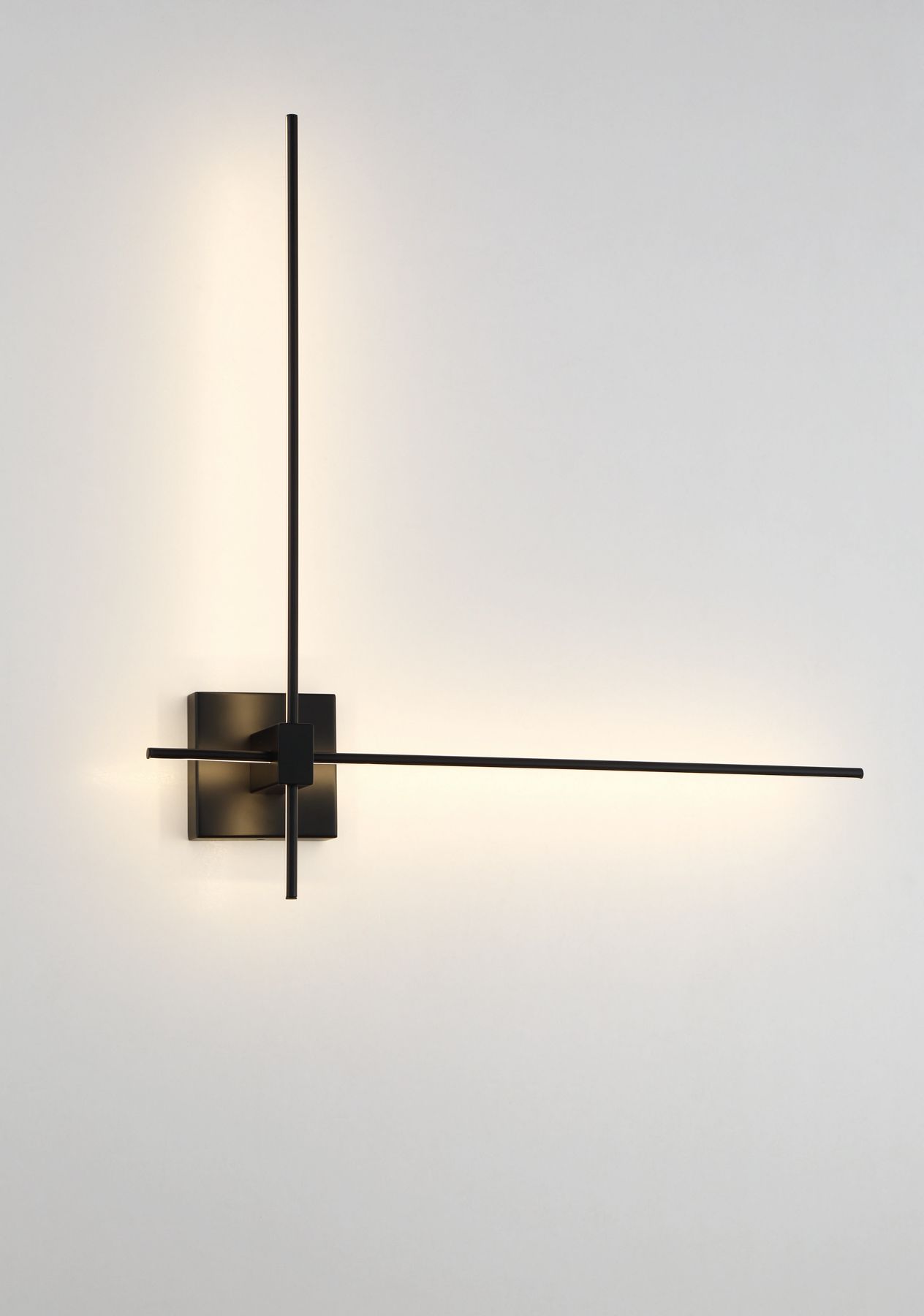 Image 4 George Kovacs Parker 1-Light LED 41.25-in Black Modern Wall Sconce more views