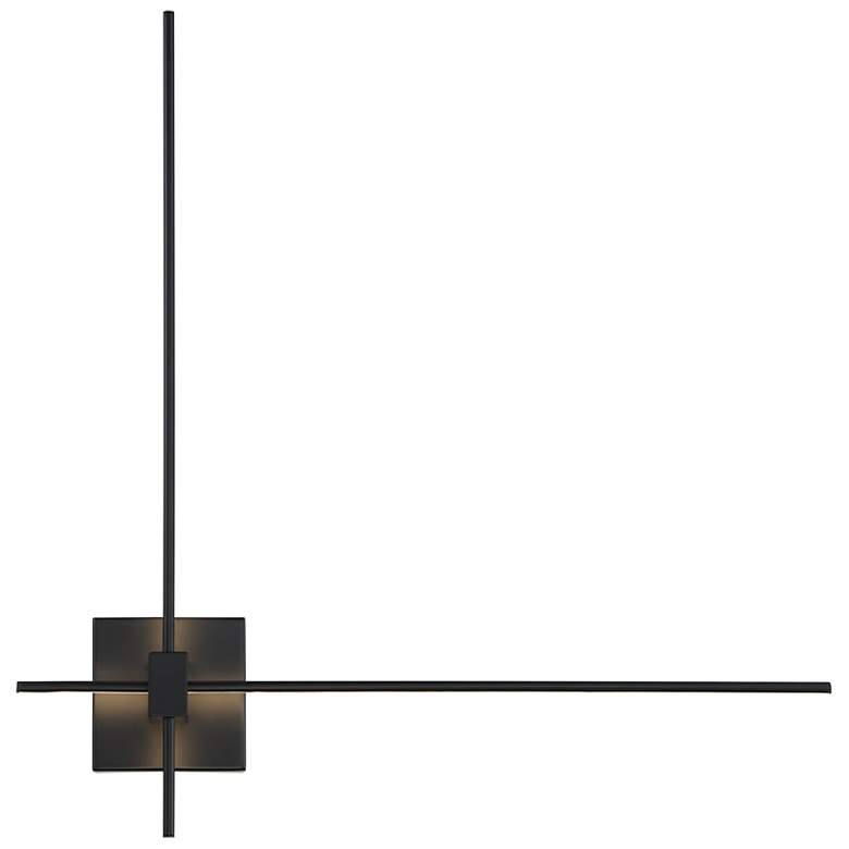 Image 1 George Kovacs Parker 1-Light LED Black Wall Sconce