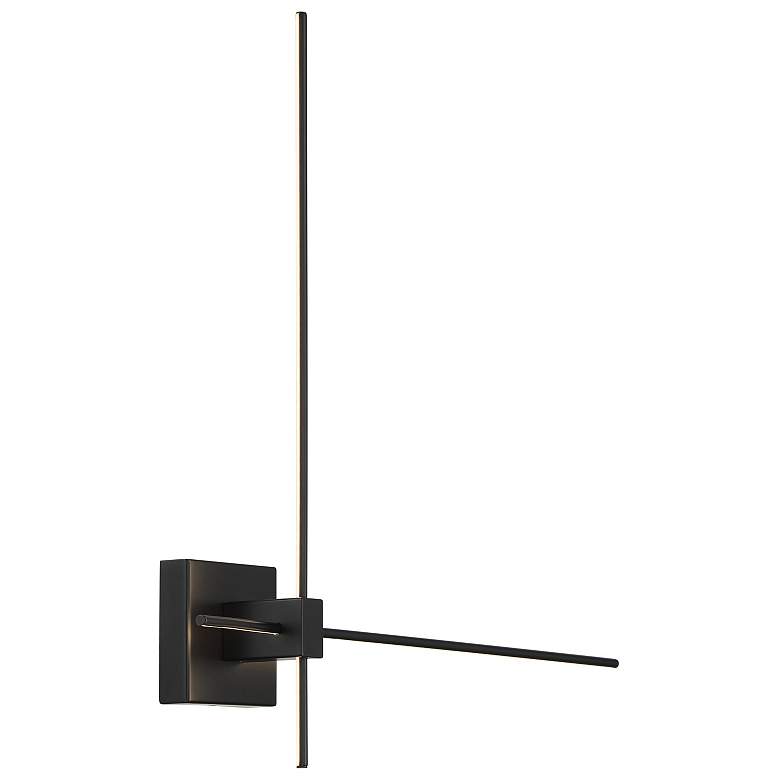 Image 2 George Kovacs Parker 1-Light LED Black Wall Sconce more views