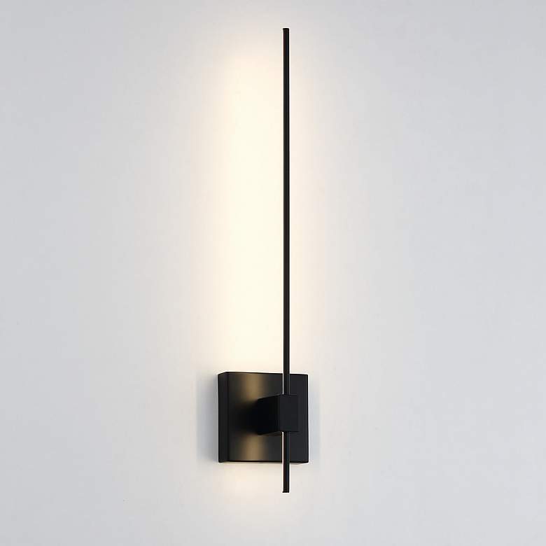 Image 1 George Kovacs Parker 24 1/2" High Coal LED Wall Sconce