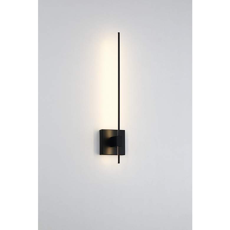 Image 5 George Kovacs Parker 24 1/2" High Coal LED Wall Sconce more views