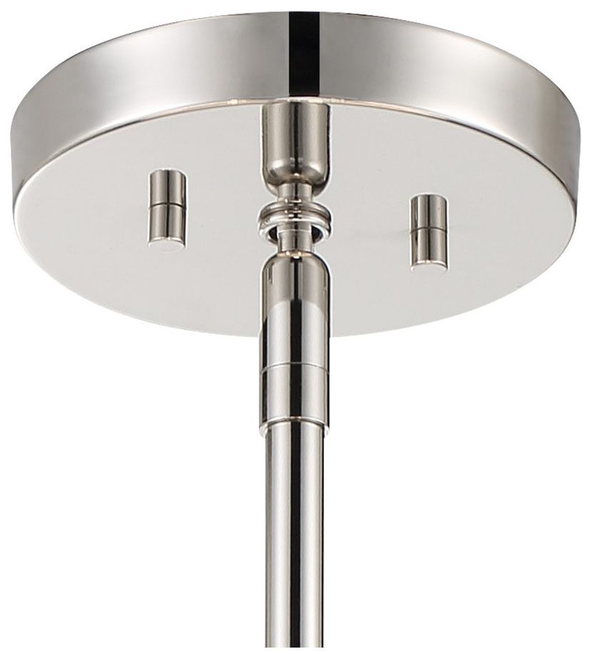 George Kovacs Patchwork 3-Light Polished Nickel Pendant with Shade