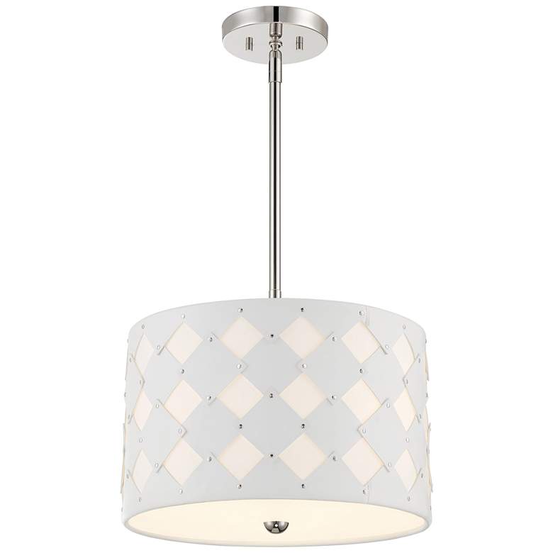 Image 1 George Kovacs Patchwork 3-Light Polished Nickel Pendant