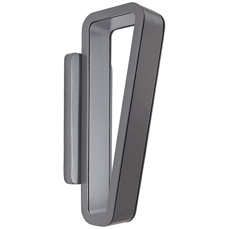 Image 1 George Kovacs Pediment 16"H LED Silver Outdoor Wall Light