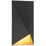 George Kovacs Peekaboo LED Sand Black and Gold Indoor-Outdoor Wall Sconce