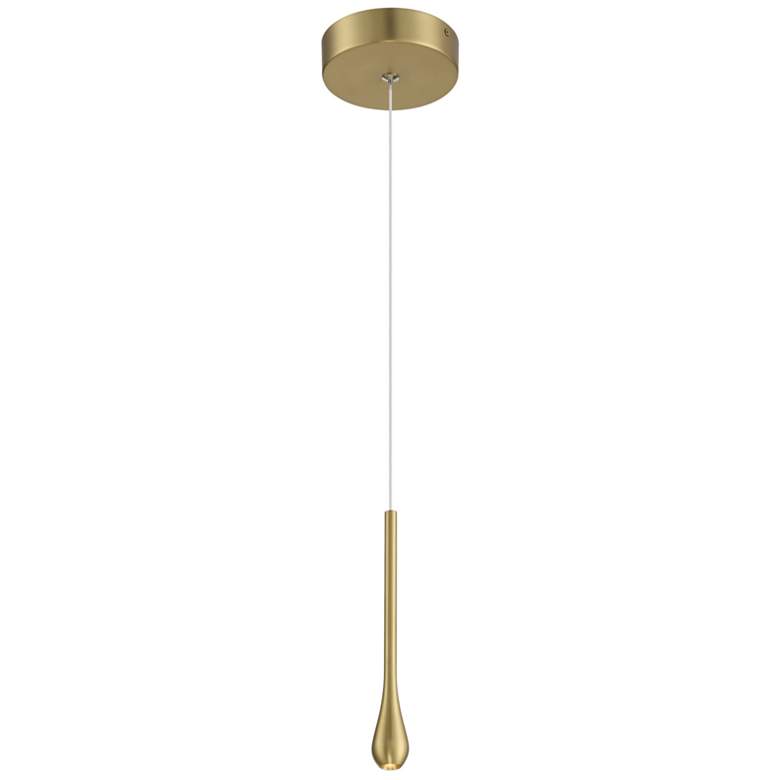 Image 1 George Kovacs Pingo 1-Light LED Soft Brass Mini-Pendant