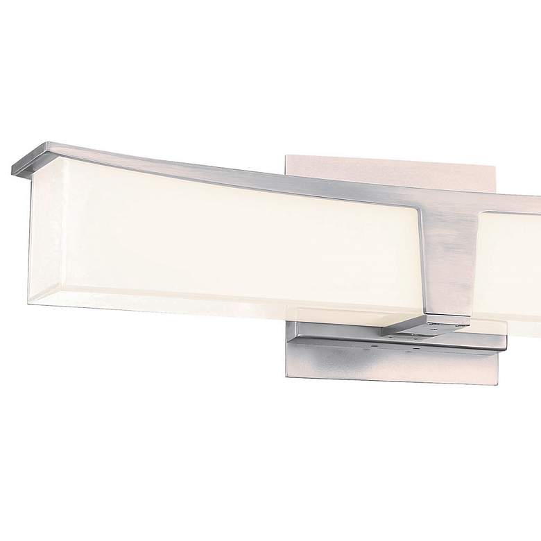 Image 3 George Kovacs Plane 18" Wide Brushed Nickel LED Bath Light more views