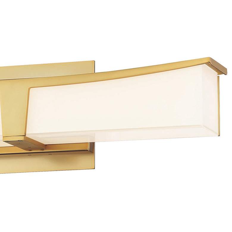 Image 3 George Kovacs Plane 18" Wide Honey Gold LED Bath Light more views