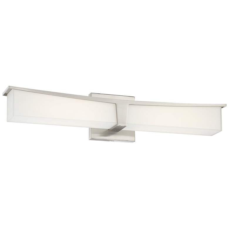 Image 2 George Kovacs Plane 25" Wide Brushed Nickel LED Bath Light