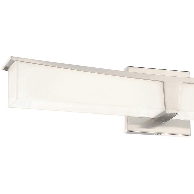 Image 3 George Kovacs Plane 25" Wide Brushed Nickel LED Bath Light more views