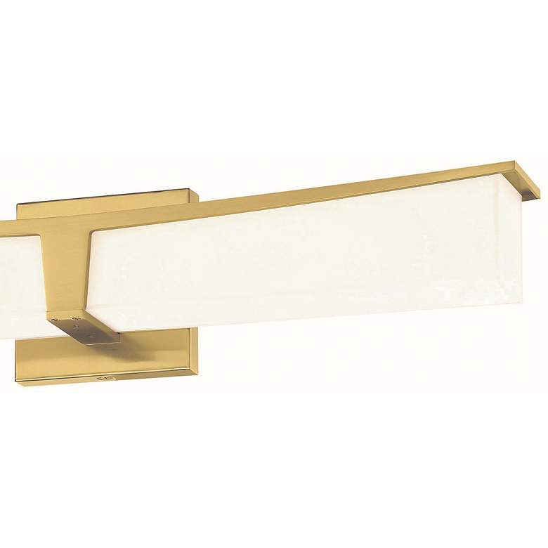 Image 3 George Kovacs Plane 25" Wide Honey Gold LED Bath Light more views