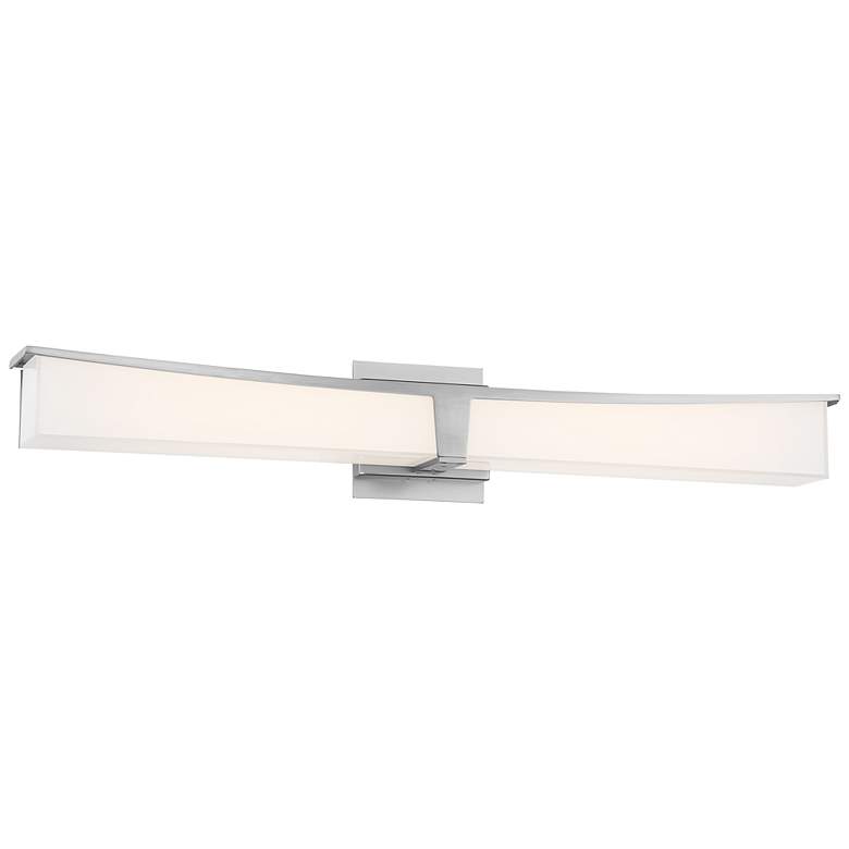 Image 2 George Kovacs Plane 30" Wide Brushed Nickel LED Bath Light