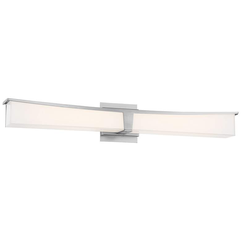 Image 2 George Kovacs Plane 30 inch Wide Brushed Nickel LED Bath Light