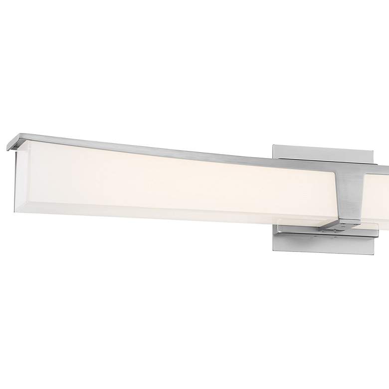 Image 3 George Kovacs Plane 30" Wide Brushed Nickel LED Bath Light more views