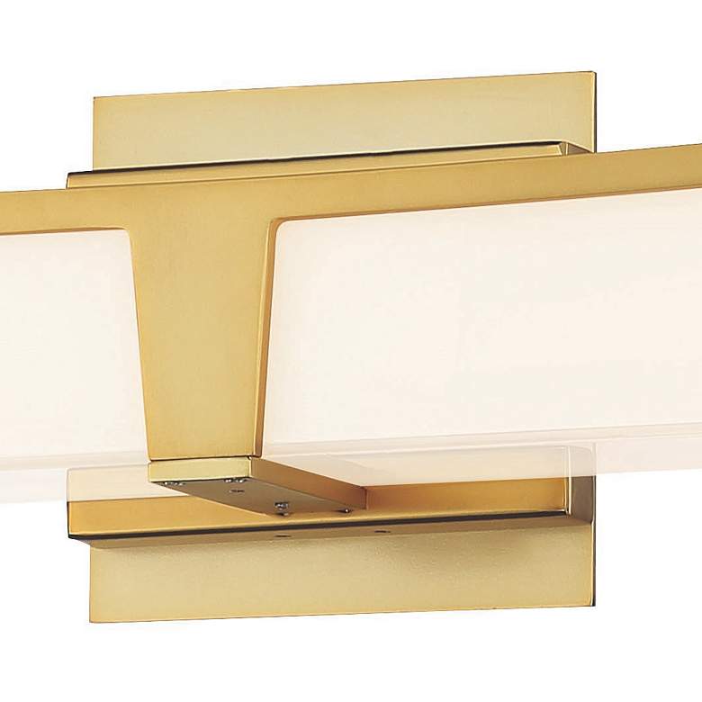 Image 4 George Kovacs Plane 30" Wide Honey Gold LED Bath Light more views