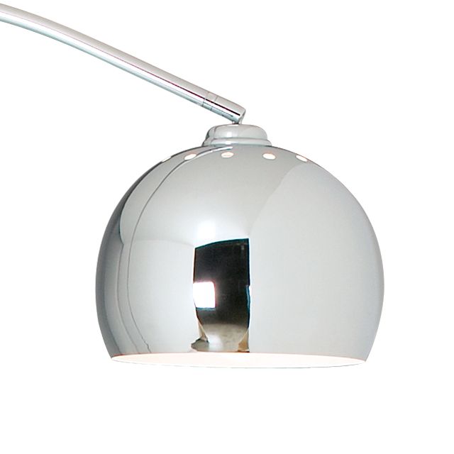 chrome curved lamp